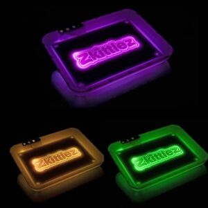Zkittles Glow-In-The-Dark Rolling Tray  Authentic Light-Up New.